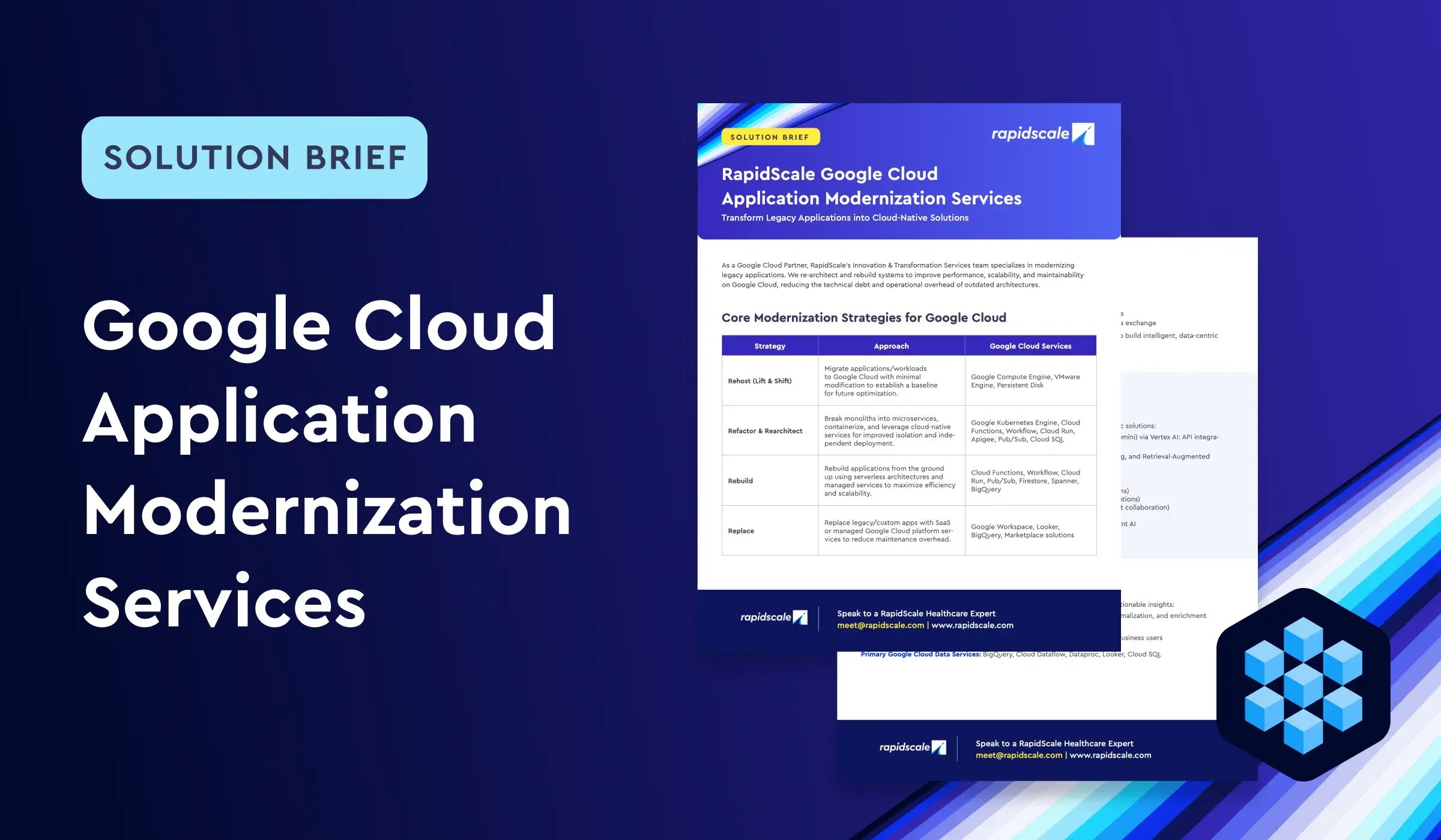 Google Cloud app modernization solution brief