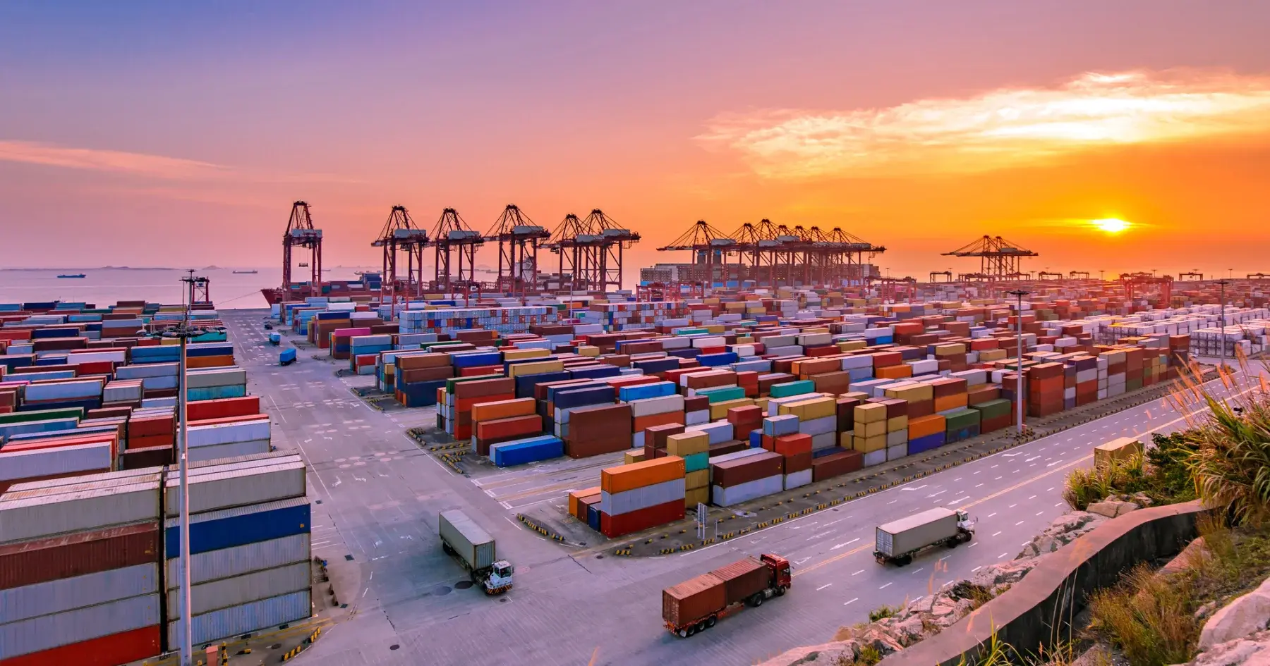 containers at dock